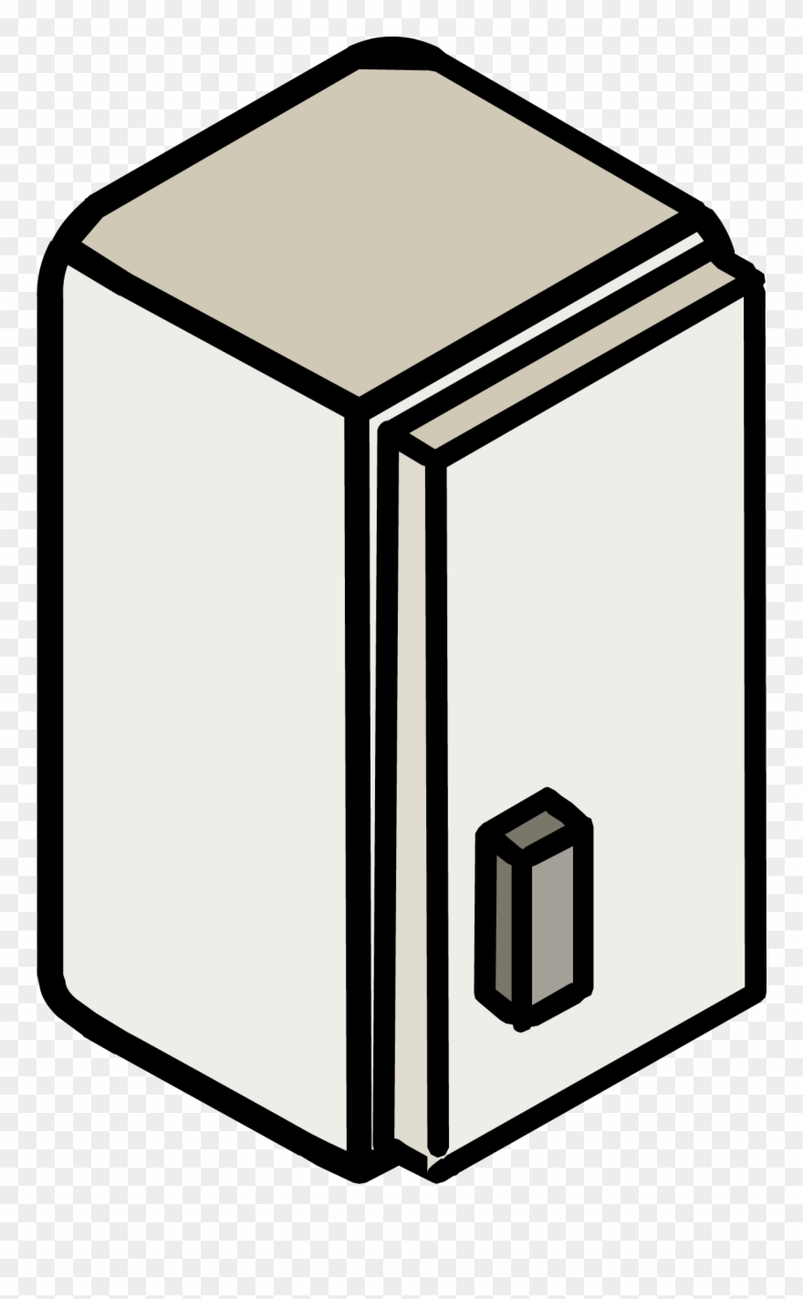 880x1424 Wall Cabinet Icon Clipart