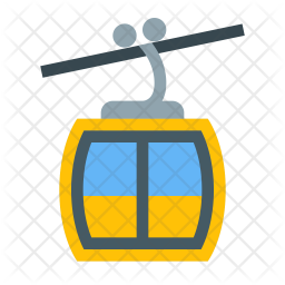 256x256 Cable Car Icon Of Flat Style