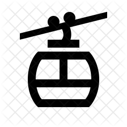 256x256 Cable Car Icon Of Line Style