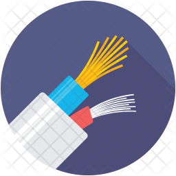 Electric Power Cable Icon Of Flat Style 256x256 Electric Power Cable Icon Of Flat Style