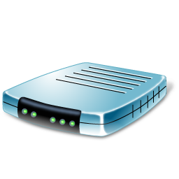 256x256 Modem Blue Icon