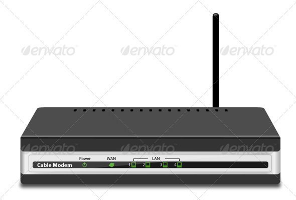 590x400 Wireless Cable Modem Fonts Logos Icons Cable Modem, Vector