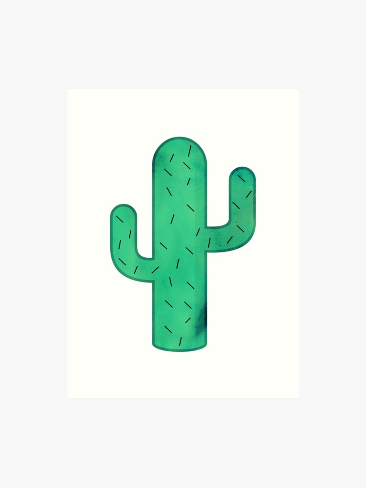 750x1000 Cactus Icon ! Hipster Quote Meme Art Print
