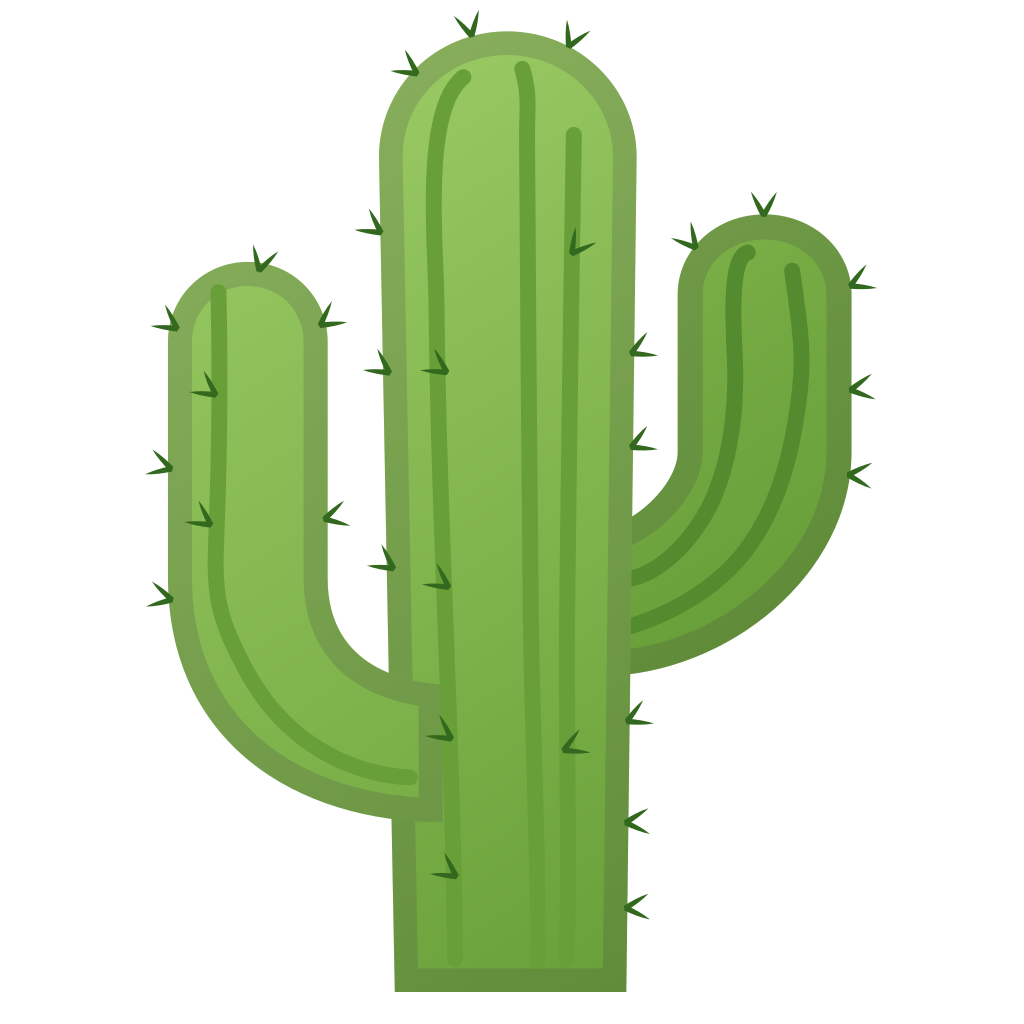 1024x1024 Cactus Icon Noto Emoji Animals Nature Iconset Google
