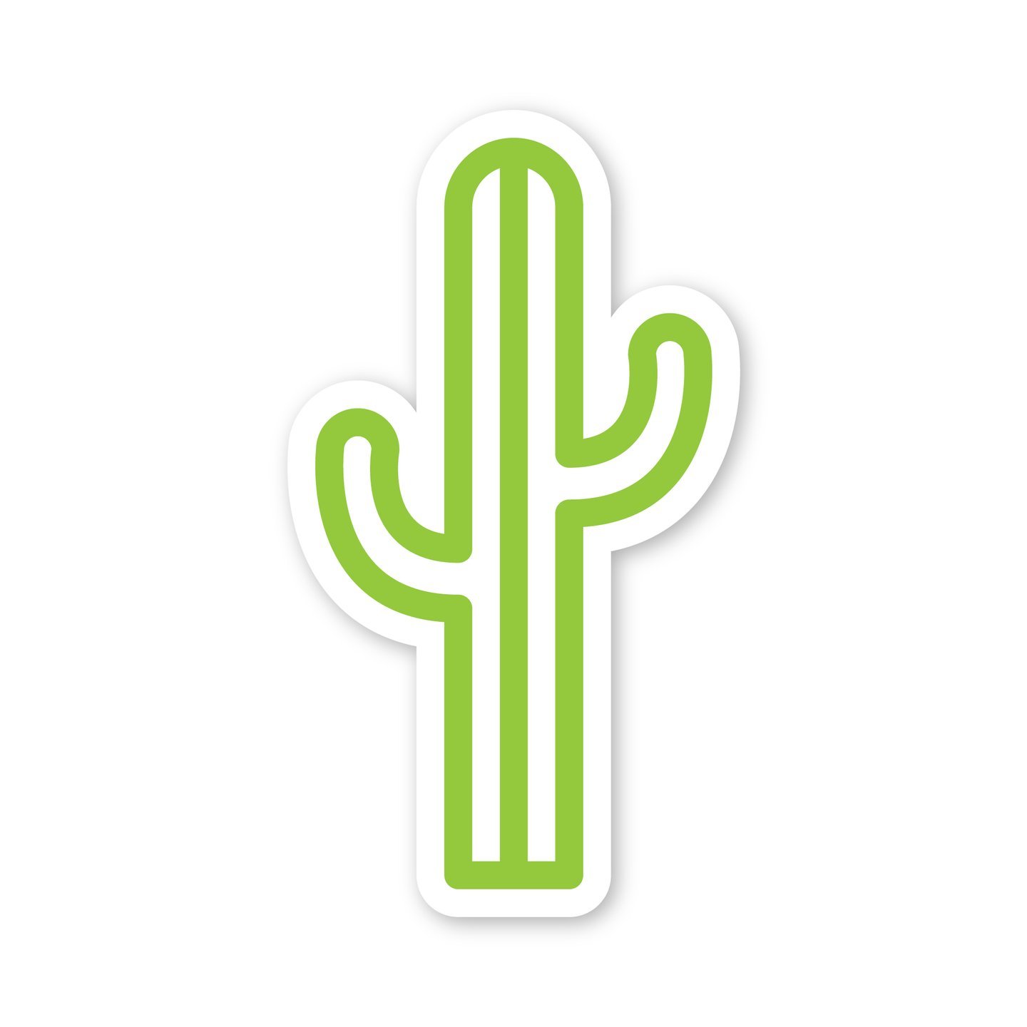 1440x1440 Cactus Icon Sticker Common Deer