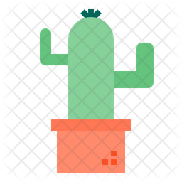 256x256 Cactus Icon Of Flat Style