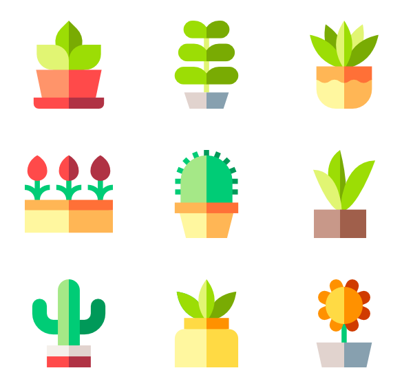 600x564 Cactus Icons