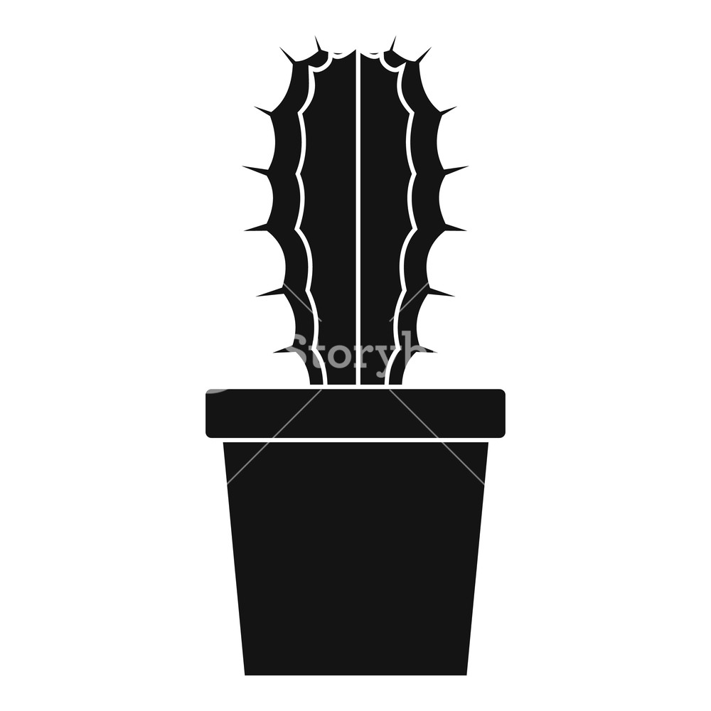 1000x1000 Cactaceae Cactus Icon Simple Illustration Of Cactaceae Cactus