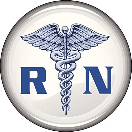 425x425 Registered Nurse Rn Bsn Caduceus Icon Vinyl Decal
