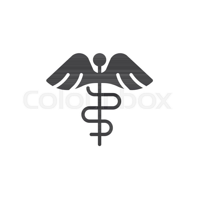 800x800 Caduceus Icon Vector, Filled Flat Stock Vector Colourbox