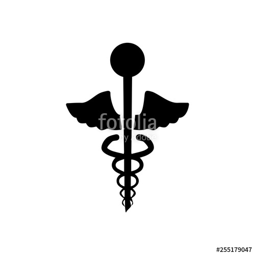 500x500 Caduceus Icon Medical Sign Stock Image And Royalty Free Vector