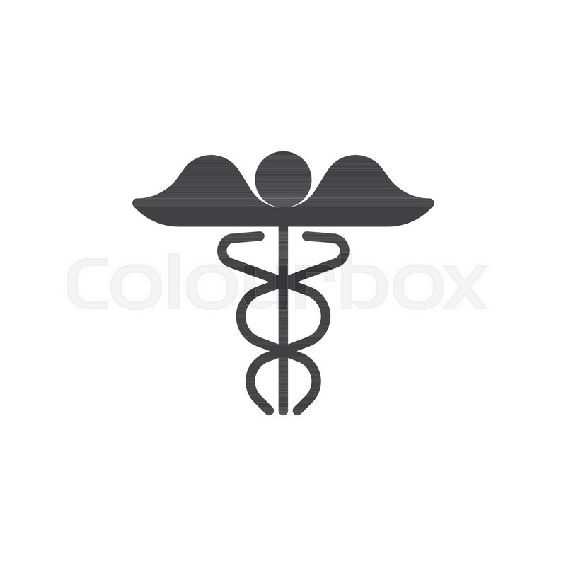 800x800 Medical Caduceus Icon Vector, Filled Stock Vector Colourbox