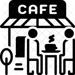 256x256 Cafe Icon Of Glyph Style