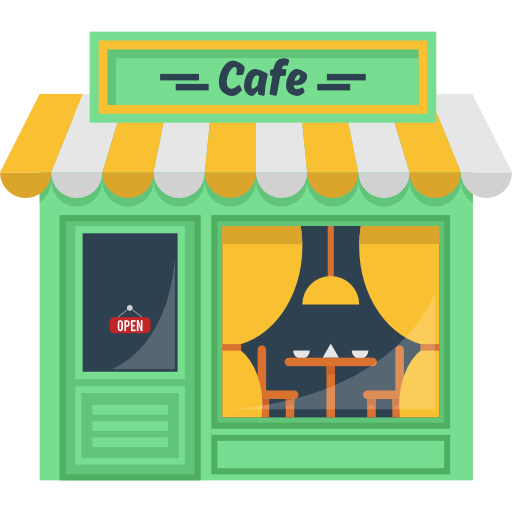 512x512 Hot Drink, Building, Coffee Shop, Buildings, Coffee Machine, Cafe Icon