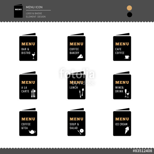 500x500 Menu Restaurant Cafe Icon Design Element Stock Image And Royalty