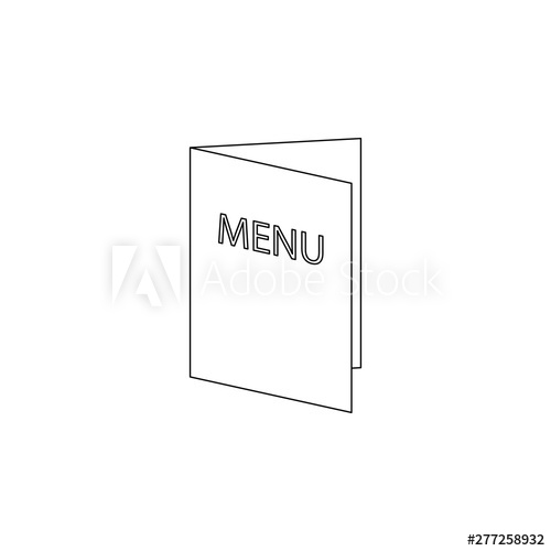 500x500 Menu In The Cafe Icon Element Of Resturant For Mobile Concept
