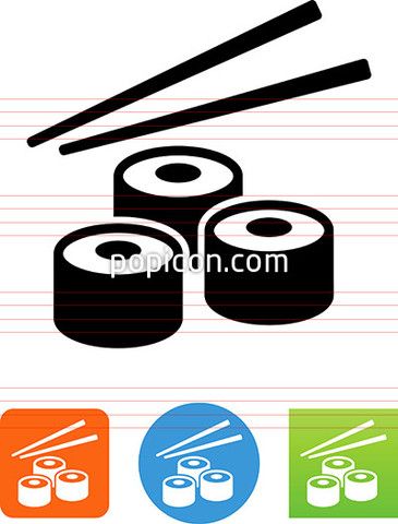 365x480 Sushi Rolls Icon Food Drink Icons Restaurant Icon, Drink