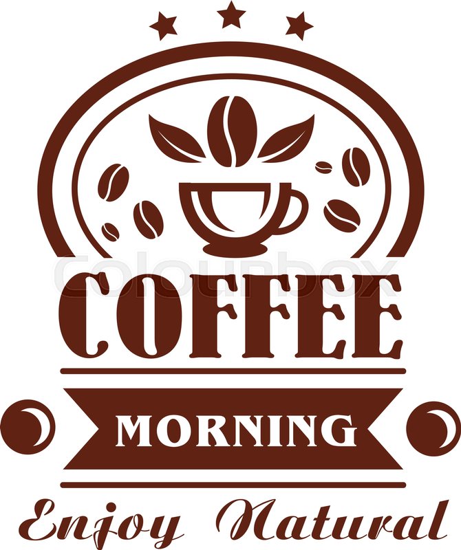 670x800 Coffee Cup And Beans Vector Icon For Stock Vector Colourbox