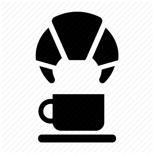 512x512 Cafe, Cafeteria, Coffee, Croissant, Cup, Museum, Shop Icon