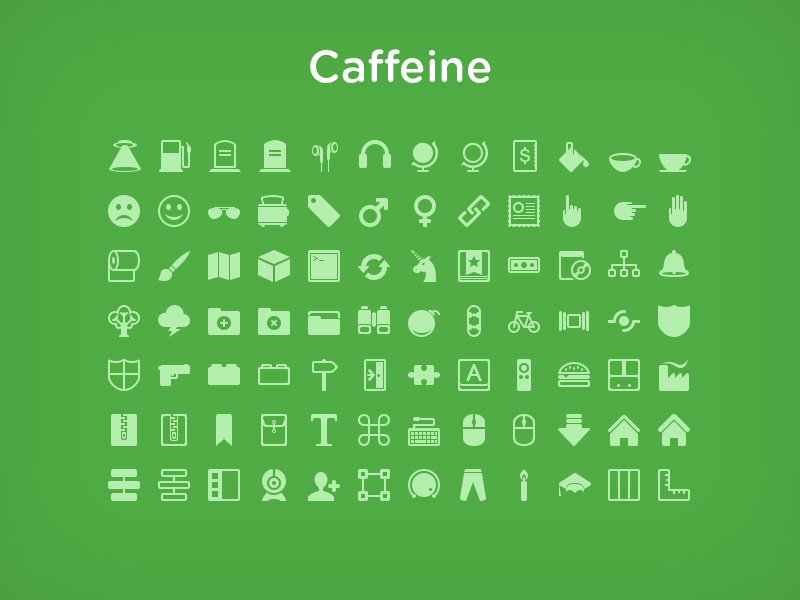 800x600 Caffeine Icon Set