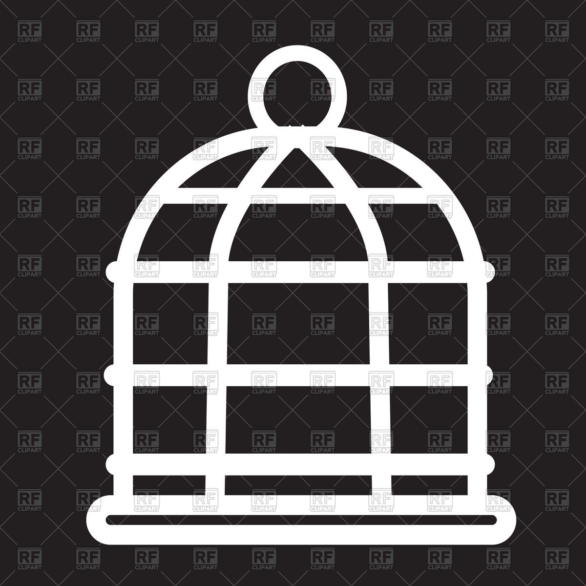 1200x1200 Bird Cage Icon Vector Image Of Objects Tumdee