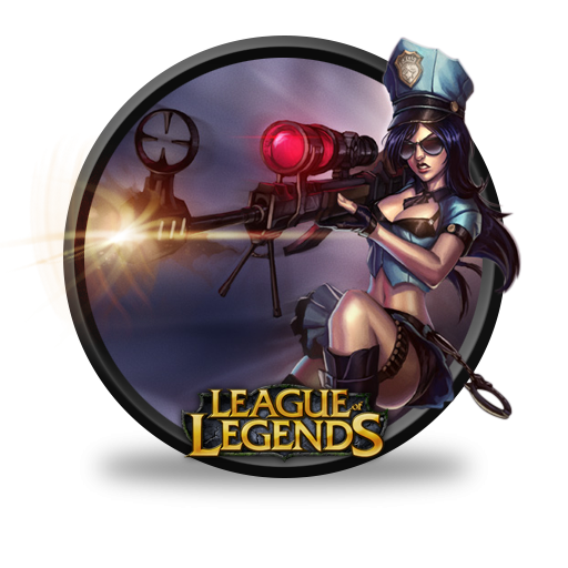 512x512 League Of Legends Officer Caitlyn Icon, Png Clipart Image