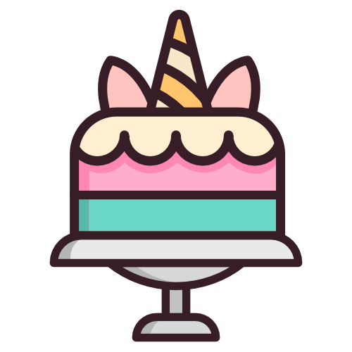 500x500 Unicorn Cake Icon
