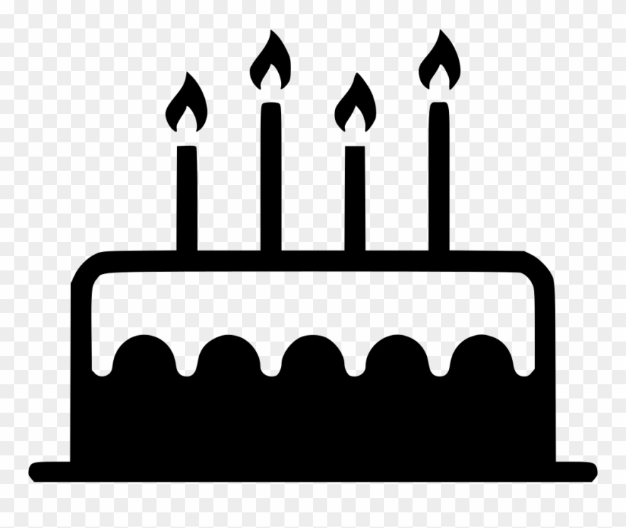 880x742 Banner Black And White Download Birthday Candle Sweet