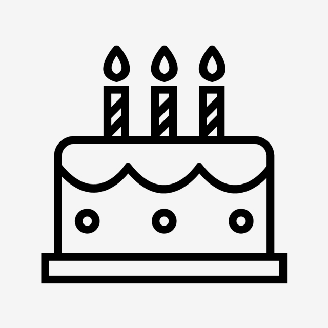 640x640 Vector Cake Icon, Bakery, Birthday, Cake Png And Vector