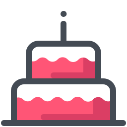 256x256 Birthday Cake Icon
