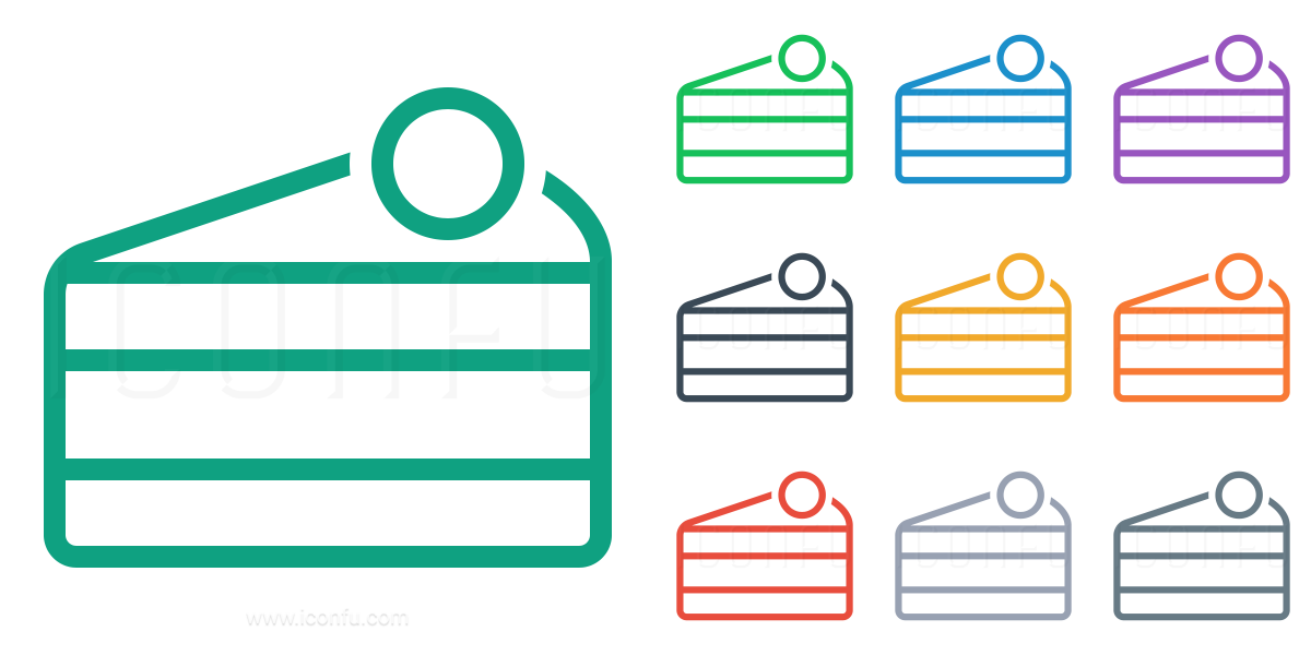 1200x600 Cake Slice Icon