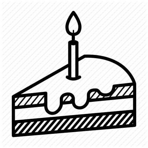 512x512 Birthday Cake, Birthday Candle, Cake, Cake Slice, Candy, Party Icon