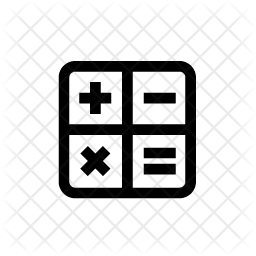 256x256 Calculator Icon Of Line Style