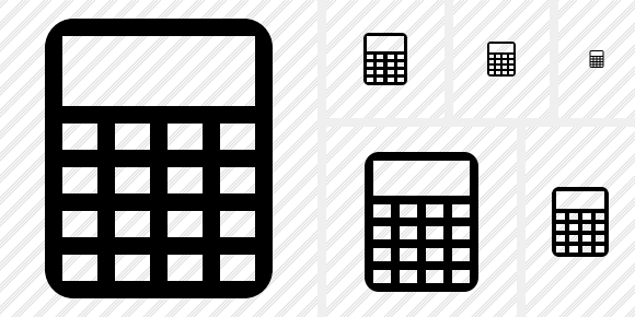 580x290 Calculator Icon Symbol Duo Professional Stock Icon And Free Sets