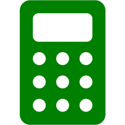 256x256 Green Calculator Icon