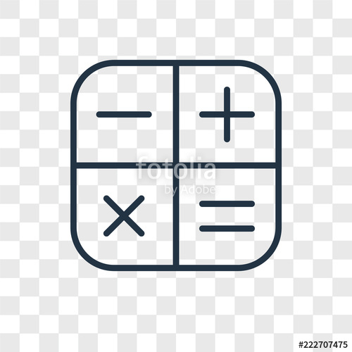 500x500 Calculator Icons Isolated On Transparent Background Modern