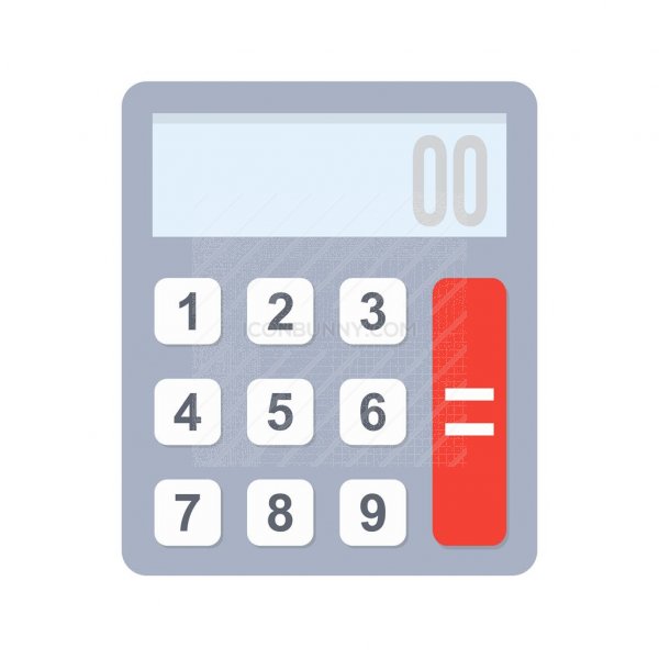 600x600 Calculator Flat Multicolor Icon