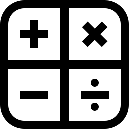 Calculator Icon Outline 256x256 Calculator Icon Outline