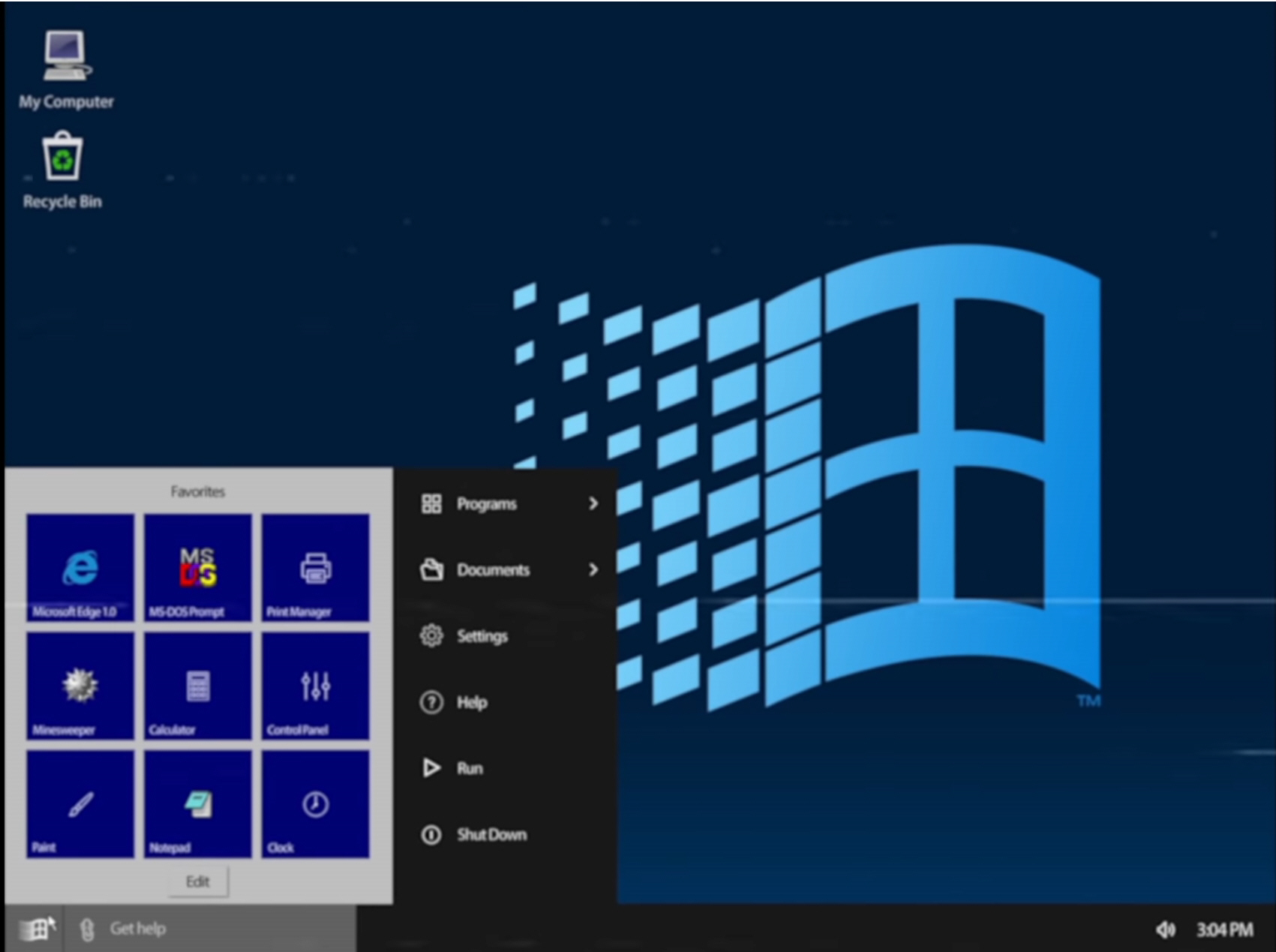emulation program to make windows 10 look like windows xp
