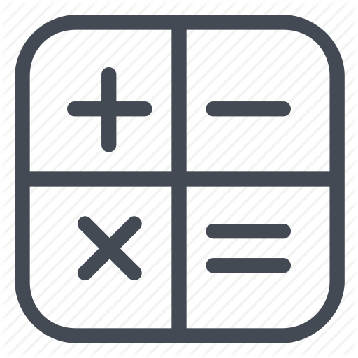 512x512 Calculator, Calculus, Device, Equal, Minus, Multiply, Plus Icon