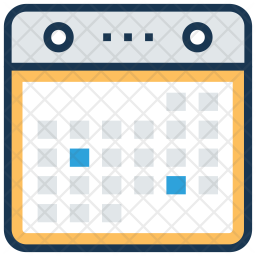 256x256 Calendar App Icon Of Colored Outline Style