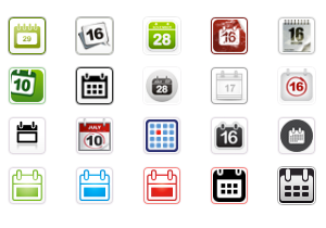300x210 Calendar Icon Buttons