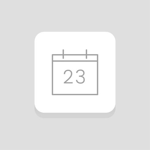 490x490 Calendar Button Icon Vector