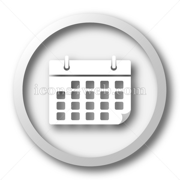 600x600 Calendar White Icon Calendar White Button