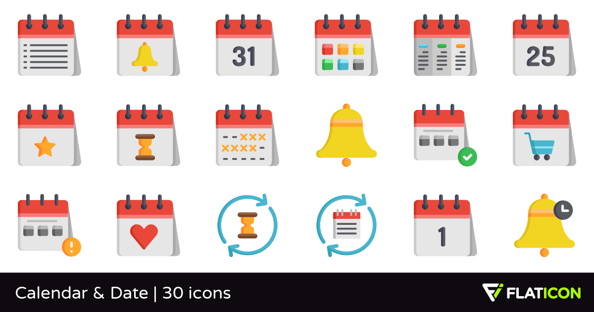 1200x630 Calendar Date Premium Icons