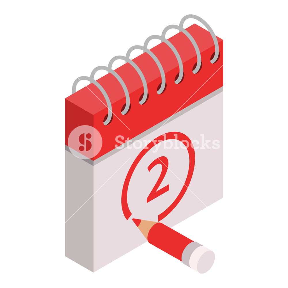 1000x1000 Calendar Date Icon Isometric Of Calendar Date Vector Icon