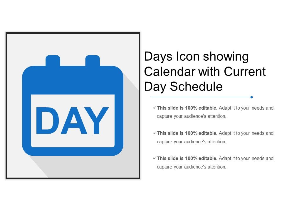 960x720 Days Icon Showing Calendar With Current Day Schedule Templates