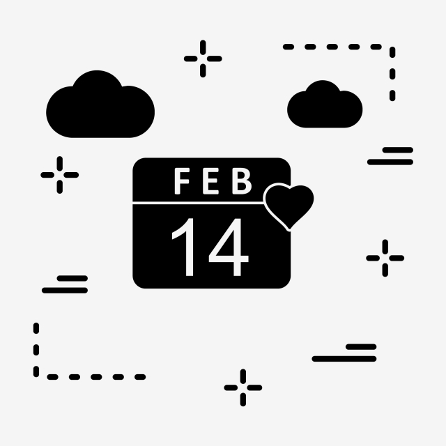 640x640 Vector Valentine Day Icon, Calendar, Day, Event Png And Vector