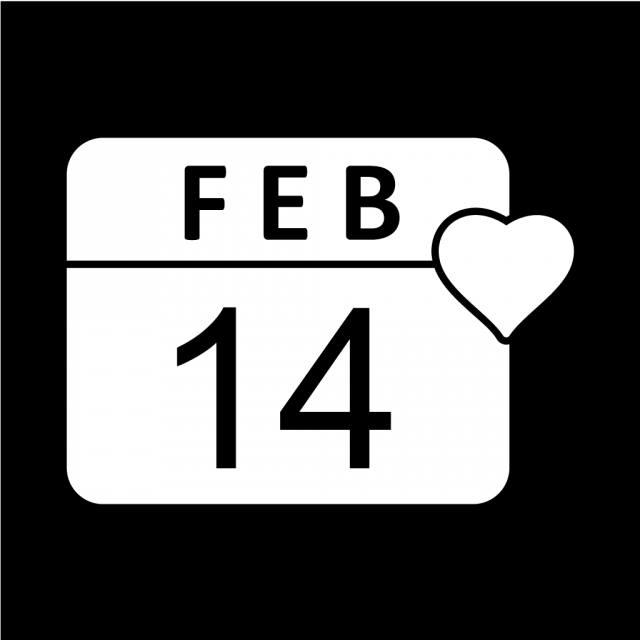 640x640 Vector Valentine Day Icon, Calendar, Day, Event Png And Vector