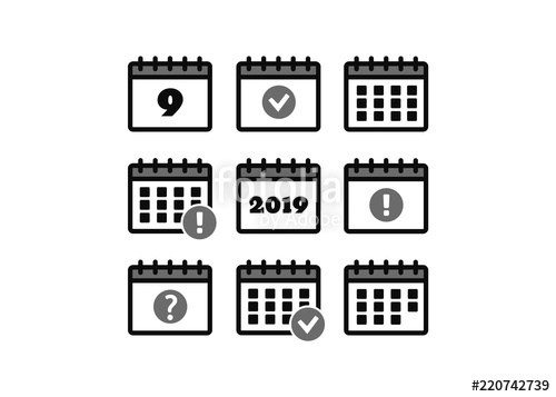 500x357 Vector Calendar Icons Event Icon Calendar Vector Sign Plan
